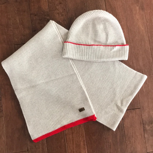 baby hugo boss hat and scarf